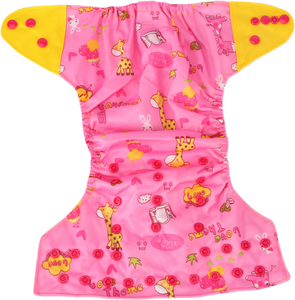 Babyshow – Couches lavables réutilisables pour bébés de 1 à 3 ans, en microfibre, imperméables, pour la <span class=keywords><strong>nuit</strong></span>, douces, respirantes, lavables, avec protection 3D anti-fuites - Product Image 5