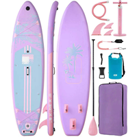 Planche à pagaie gonflable personnalisable OEM, nouvelle matière Drop Stitch, système à 3 ailerons, 14 kg, légère, pour les sports nautiques