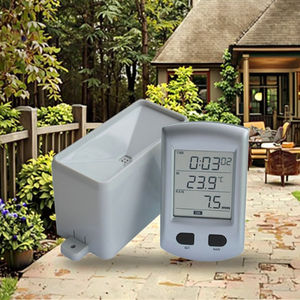 तापमान और रेडियो नियंत्रित घड़ी के साथ वर्षा गेज मीटर - Product Image 3