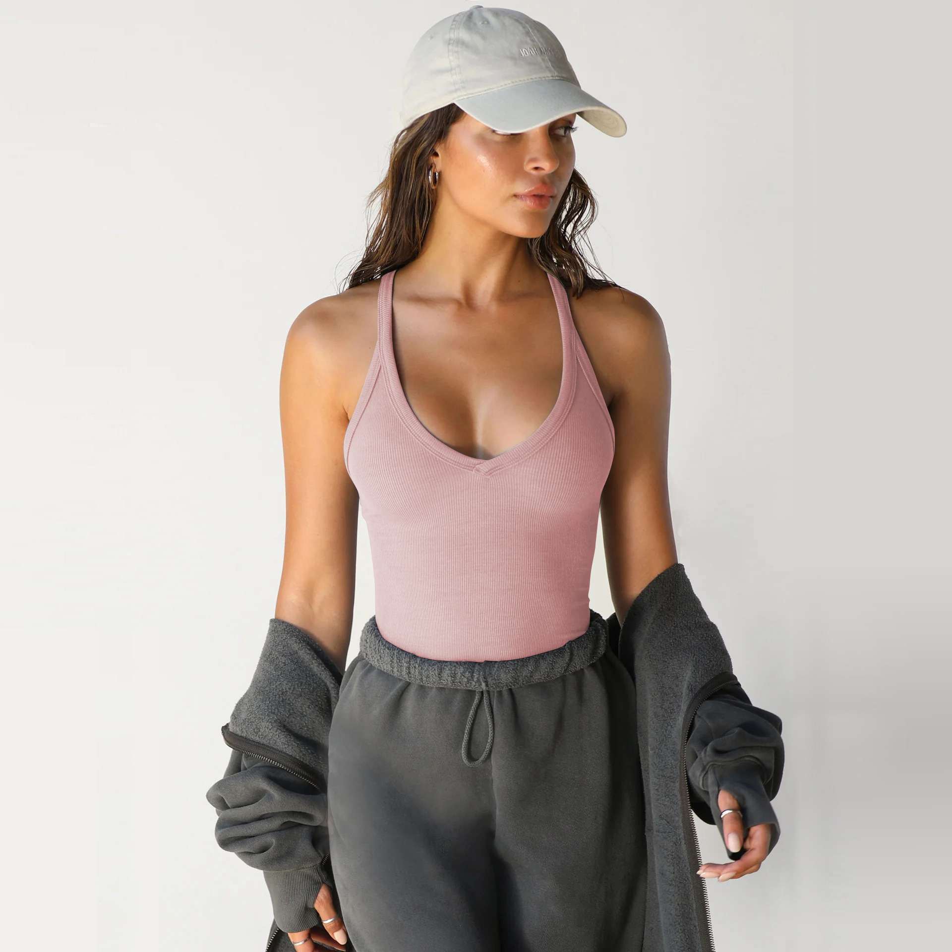 Fitness Vest Shirt Custom Logo Polyester Casual Sportswear Slim Fit Women GYM Clothing Fitness Yoga Wear Base Layer Tank Top