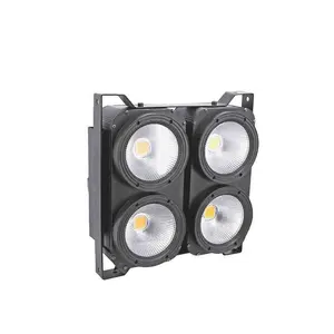 厂家直销4眼400W 4x100w暖/冷/2in1发光二极管眼罩cob观众灯，用于教堂DJ迪斯科派对婚礼舞台活动