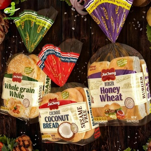 Bolsa de Plástico Transparente Reutilizable para Pan, Impresa Personalizada, Bolsa OPP/CPP con Base Plana y Abertura Lateral para Empacar Pan Tostado, para Panadería - Product Image 2