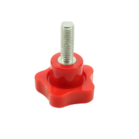 Bouton en forme d'étoile en plastique technique, filetage mâle, pour équipement d'instrumentation, différentes tailles, résistant à la corrosion, production sur mesure