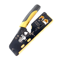 Cat5e/Cat6/Cat7 Premium pass-fungsional Crimp RJ45 Ratchet crimper genggam alat tang Crimping untuk kabel jaringan