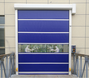 Puerta enrollable automática <span class=keywords><strong>de</strong></span> alta velocidad <span class=keywords><strong>de</strong></span> Pvc para lavado <span class=keywords><strong>de</strong></span> coches al aire libre <span class=keywords><strong>de</strong></span> movimiento rápido - Product Image 4