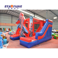 Château gonflable en PVC SpiderMan personnalisé Château gonflable Château sautant Toboggan Maison gonflable Spider Man pour enfants