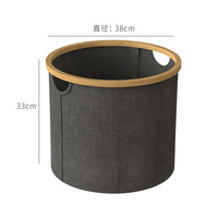 Pliable Tissu Bambou Panier À Linge Vêtements Jouet Boîte De Rangement Panier À Linge