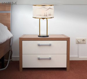 <span class=keywords><strong>China</strong></span> Factory Supplier Hand bemalte Lampen schirm Nachttisch Kupfer Schlafzimmer Tisch lampe - Product Image 3