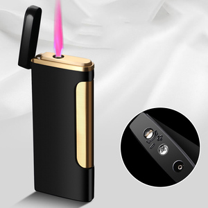 Encendedor potente y eficiente, a prueba de viento, con patrón personalizado, pequeño chorro de llama roja - Product Image 1