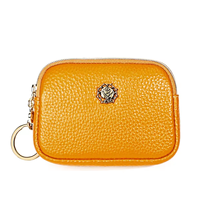 Portefeuille court pour femme en cuir de vachette de qualité supérieure Mount Yanzhi, avec fermeture éclair, porte-clés, en cuir véritable, anti-RFID, multifonctionnel et tendance, directement de l'usine