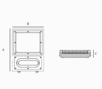 Projecteur LED antidéflagrant ATEX OnElecs |   Étanche IP66, 200W, haute puissance, alliage d'aluminium à faible teneur en cuivre, -20°C +55°C, couleur