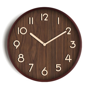 <span class=keywords><strong>นาฬิกา</strong></span><span class=keywords><strong>แขวน</strong></span>ผนังไม้แท้ ดีไซน์เรียบง่าย สไตล์ใหม่ เงียบสงบ ระบบควอตซ์ สำหรับห้องนอนและห้องนั่งเล่น - Product Image 5