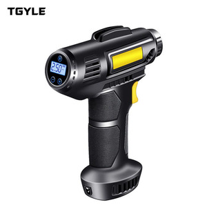 고출력 120W 무선 ABS 에어 컴프레서 40L/min 4000mAh 충전식 타이어 공기 주입기 자동 정지 LED 라이트 150psi 자동차/자전거용 - Product Image 1