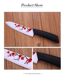Impression Fleur Lame 4 "<span class=keywords><strong>Couteau</strong></span> D'office 6" <span class=keywords><strong>Couteau</strong></span> À Fruits Imprimé Ensemble de <span class=keywords><strong>Couteau</strong></span> En Céramique - Product Image 4