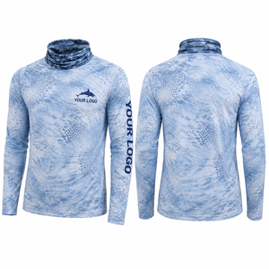 Chemise de pêche respirante à manches longues, anti-transpiration, extensible dans 4 directions, douce, haute performance, protection solaire UPF 50+, logo personnalisé, séchage rapide - Product Image 3