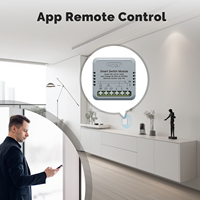 Módulo de Interruptor Inteligente LangYeao 16A Tuya Zigbee de 1 Canal y 2 Vías, Monitoreo de Energía, Compatible con Alexa y Google Home, Tamaño Mini