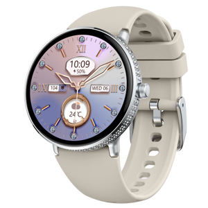 <span class=keywords><strong>Reloj</strong></span> Inteligente <span class=keywords><strong>de</strong></span> Lujo para <span class=keywords><strong>Mujer</strong></span> con Cristales - Resistente al Agua IP68, Monitor <span class=keywords><strong>de</strong></span> Ritmo Cardíaco, Sueño y Actividad Física - Product Image 3