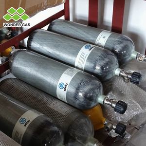 Cilindro de fibra de carbono de alta presión de 6,8 l, cilindro compuesto, tanque de fibra de carbono, 300bar, 4500psi para buceo con tanque de aire - Product Image 4