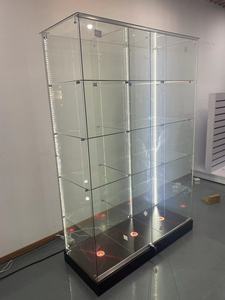 Cửa hàng tùy chỉnh kính hiển thị tầm nhìn đầy đủ với ánh sáng ở phía dưới - Product Image 3