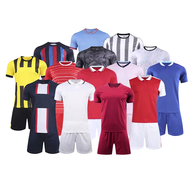 Wholesale Football Sportswear Uniform 2022 2023 new season club team soccer wear jersey shirts custom logo