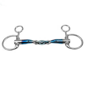 Bocado holandés elíptico de tres anillos con bocado de acero inoxidable en oferta en línea - Product Image 5