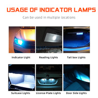 TGZ T10 2SMD Télécommande LED W5W Rock Lights Kit 194 Car Dome Light Switch 168 RGB Strobe Flash Steady-on Color Fading Bulb