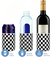 Vente en gros/sur mesure : Manchon isotherme en néoprène pour canettes de bière et de soda de 12 oz, avec impression par transfert thermique, 8 modèles