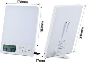 Lámpara de Terapia de Luz, 10000 lux, Luz LED Brillante, Simula el Aire Libre, para la <span class=keywords><strong>Depresión</strong></span>, con Despertador - Product Image 2