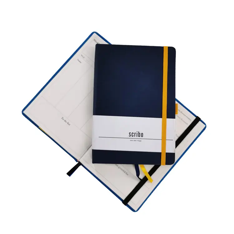 Benutzer definierte Hardcover Journal PU Leder Notebook Stoff bezug Tagebuch Planer
