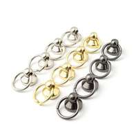 Porte-clés à tirette en acier inoxydable plaqué or, tête ronde, rivets aveugles, plusieurs tailles, certifié ISO15977 Classe 51
