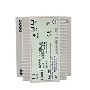 Alimentation électrique à découpage de type rail DIN de petite taille 24V DR-100-24 du fabricant, convertisseur AC/DC centralisé pour le contrôle industriel - Product Image 3