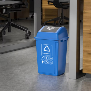 YYN <span class=keywords><strong>Bidone</strong></span> della Spazzatura <span class=keywords><strong>da</strong></span> <span class=keywords><strong>20</strong></span> <span class=keywords><strong>Litri</strong></span> con Coperchio Basculante, per Sale Espositive, Ristoranti, Uffici, Contenitore per Rifiuti in Plastica per Interni - Product Image 5