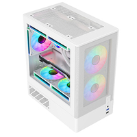Boîtier PC Gaming Matx, Boîtier d'ordinateur Full Tower pour Mini PC, Effet ARGB, Boîtier d'ordinateur de bureau