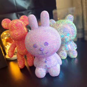 ชุดอุปกรณ์งานฝีมือ DIY สำหรับเด็ก ตุ๊กตาหมีเท็ดดี้ประดับเพชรหลากสี ตัวการ์ตูนหมีเพชร ชุดระบายสี  สั่งด่วน จัดส่งเร็ว - Product Image 3