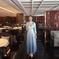 Ensemble de costume rapide pour femme, style chinois Cheongsam, coupe régulière, pour le printemps, idéal pour la réception gouvernementale, les banquets et l'hôtellerie