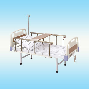 Shileva Manual Hospital <b>Bed</b> SLV-B4010 Adult Medical <b>Bed</b> With Side Rails And <b>Tray</b> <b>Table</b> - Product Image 1