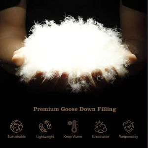 Rửa sạch kết hợp 100% bông mềm chăn mùa đông vịt điền xuống và lông chăn bông <span class=keywords><strong>Comforter</strong></span> - Product Image 3