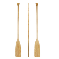 NEOKUDO Pagaie de Canoë en Bois, 5 Pieds, Largeur Top Grip Logo Personnalisé Rames d'Artisanat en Bois avec Surface de Protection Diverses Tailles