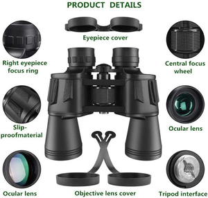 Ống nhòm nhỏ gọn Chuyên Nghiệp 20x50 điện 10 Độ phóng đại di động dành cho người lớn ngoài trời săn bắn đi bộ đường dài & Ống nhòm - Product Image 2