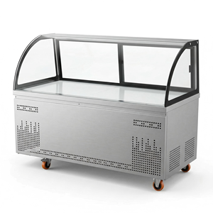 Table de préparation de salades en acier inoxydable 201 à refroidissement direct, réfrigérateur de comptoir pour cuisine de restaurant - Product Image 2