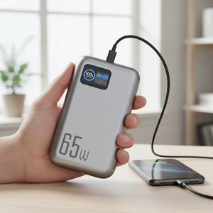 แบตสำรองขายส่งคุณภาพสูง ความจุเยอะ รองรับ OEM PD 65W ชาร์จเร็ว หน้าจอ TFT แบตสำรอง <span class=keywords><strong>Proda</strong></span> 20000mah - Product Image 1