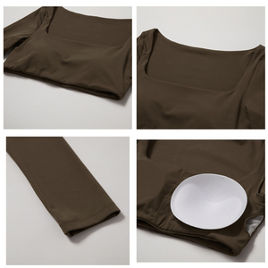 Женские спортивные Леггинсы с длинным рукавом - Product Image 4