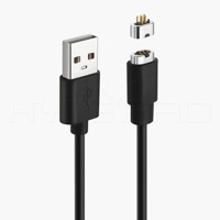 Hytepro 5 broches pogo force forte 1M câble de connecteur de charge de données magnétiques électriques mâle et femelle