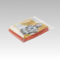 Poncho de Pluie d'Urgence Wesure pour Extérieur, Étanche, en Mylar de 26 µm d'Épaisseur, Couverture de Survie en Aluminium avec Fermeture Éclair