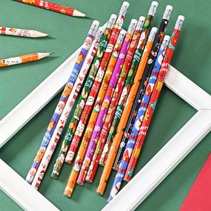 Ensemble de crayons standard pour étudiants de Noël avec crayon HB et gomme, accessoires scolaires pour étudiants et récompenses - Product Image 3