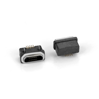 משלוח מדגם עמיד למים USB מיקרו usb נקבה SMT B סוג שני-רגל 5.65 עמיד למים נקבה מחבר usb מחבר ייצור