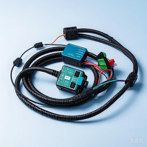 Arnés de cableado con núcleo de cobre aislado en PVC con conector adaptador para ECU automotriz - Product Image 1