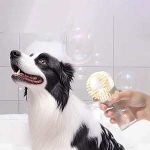 Có thể gập lại sang trọng Silicone Pet Bath bàn chải phân hủy sinh học mèo và Puppy massage Nguồn cung cấp thả cho phòng tắm sử dụng - Product Image 3