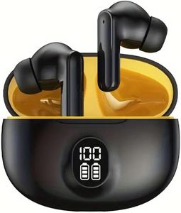 หูฟังไร้สายแบบใส่ในหูสำหรับเล่นเกมส์ รุ่นยอดนิยม กันน้ำระดับ IPX5 พร้อมหน้าจอแสดงผล LED ดิจิตอลขนาด 5.5 นิ้ว แสดงสถานะแบตเตอรี่ รองรับ APT-X Blue - Product Image 1