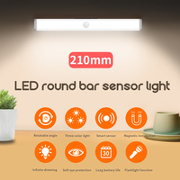 Veilleuse LED 297mm 210mm avec détecteur de mouvement, rechargeable par USB, lampe de nuit pour cuisine, armoire, éclairage de scène